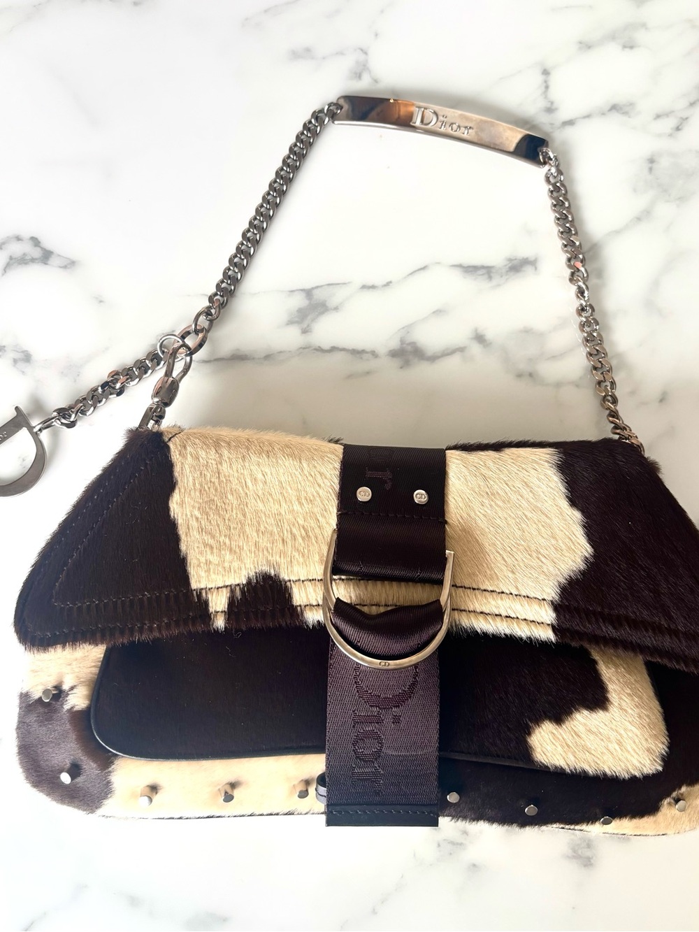 Rare Christian Dior Fur Shoulder Bag Vintage Luxury Collector Bag - Picture 4 of 11